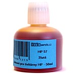 žlutý inkoust 50ml pro HP 57 (HP C6657)
